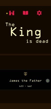 Reigns end screen: The King is dead